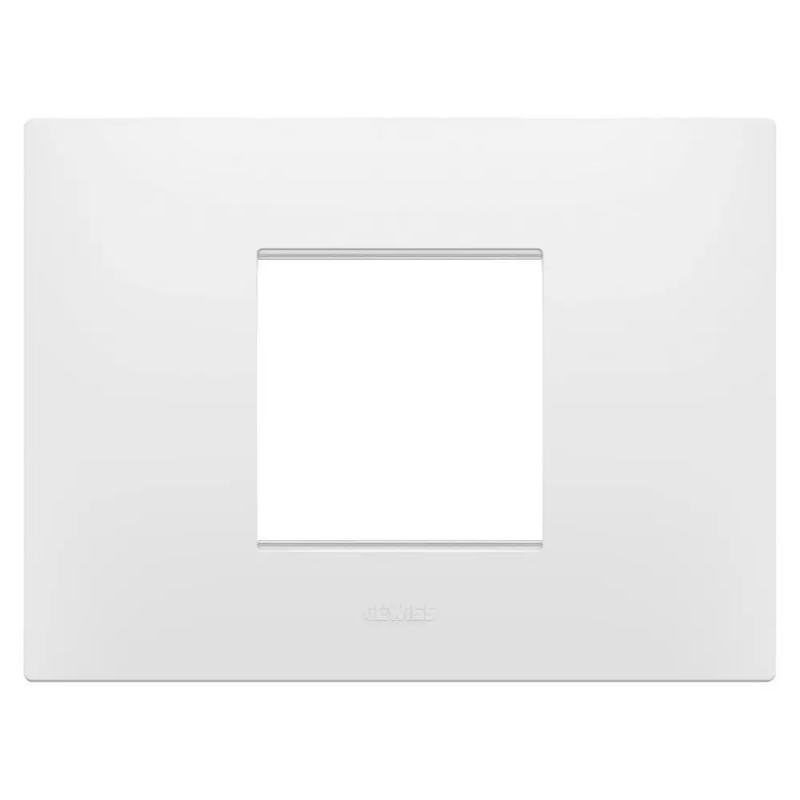 PLACCA EGO 2P BIANCO SATINATO - Gewiss GW16002PW