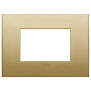 Placca Classic 3M ottone spazzolato - Vimar 19653.12.01
