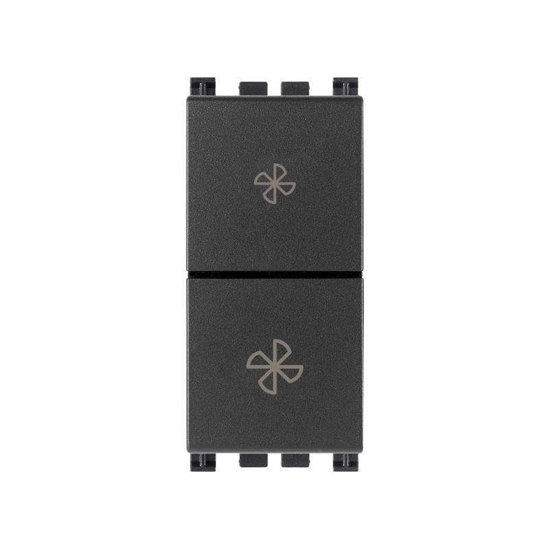 Commutatore 2P 10AX fan-coil grigio - Vimar 19063