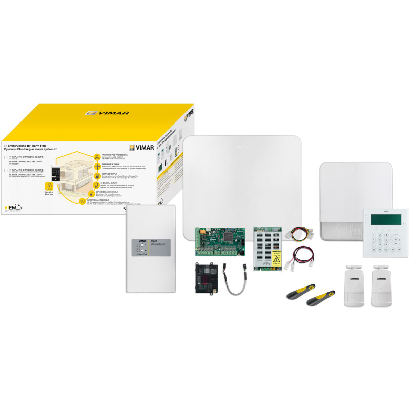 By-alarm Plus kit 65 zone+gateway IP/GSM - Vimar 0K03801.02