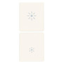 Due mezzi tasti 1M dimmer bianco - Vimar 31480.RB